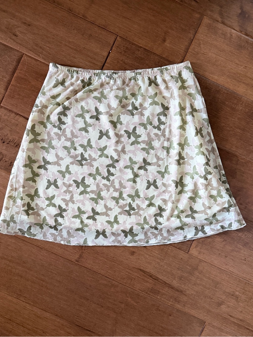 Princess Polly Mini Skirt with Green Butterfly Print